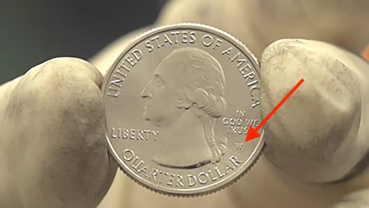 Quarter with the W mintmark of the West Point Mint