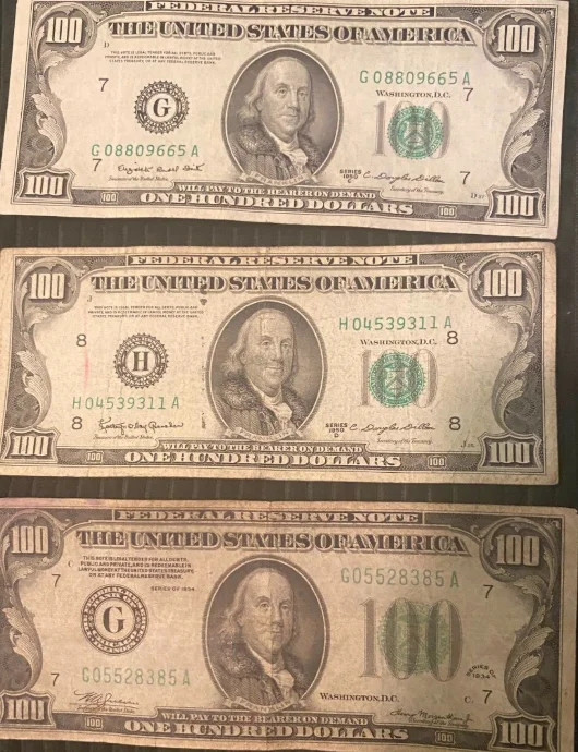 Example of Older Series Benjamin $100 Portraits