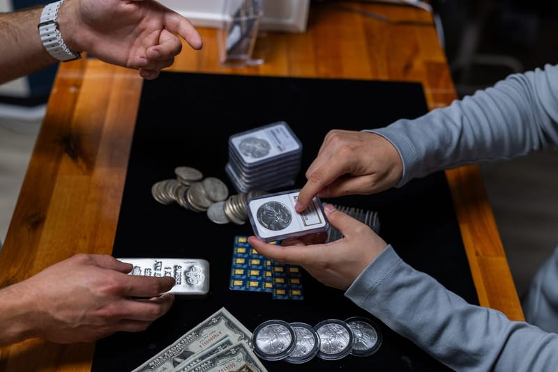 A counter transaction at Haven Coin & Jewelry in Hamden, CT, serving wolcott